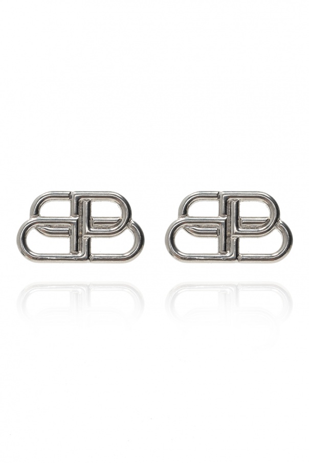 Balenciaga BB motif earrings